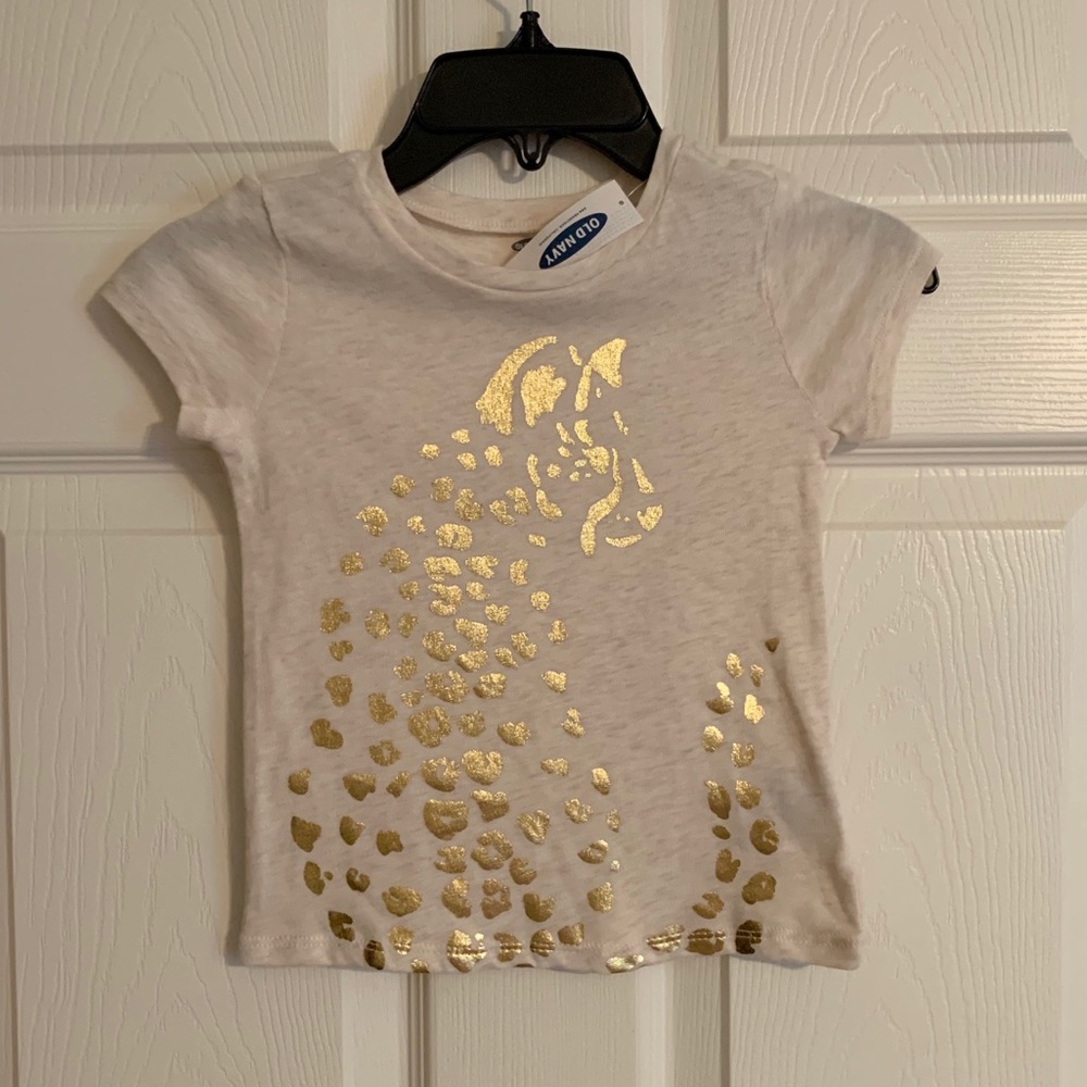 NWT Old Navy Gold Leopard/Cheetah Shirt